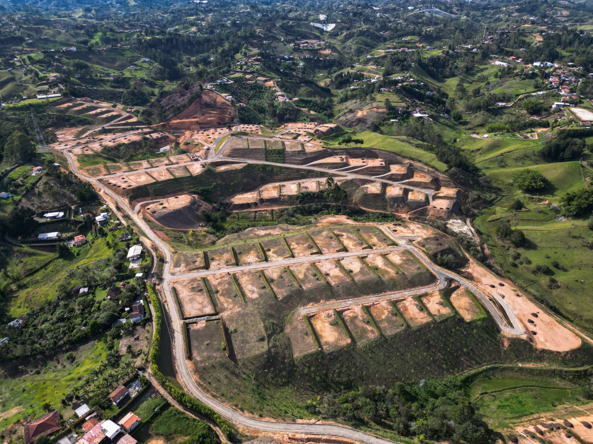 Vista aérea del avance de obra de Campo Real