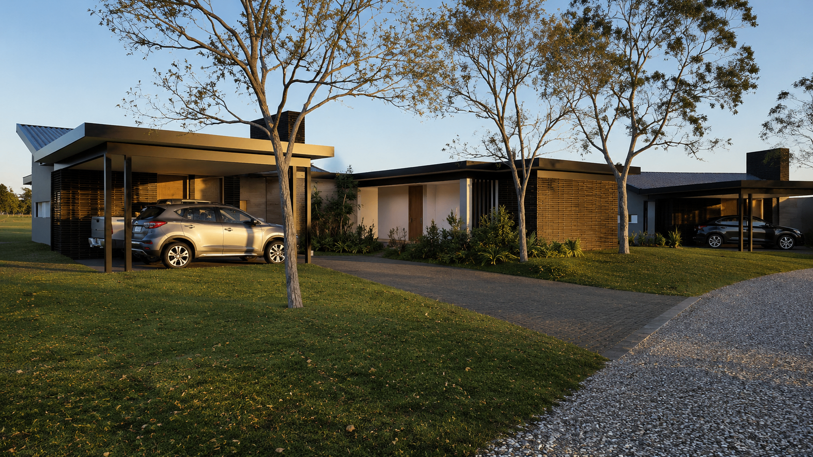 Render frontal de casa Proyecto Campo Real